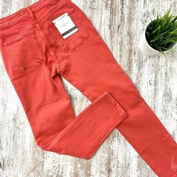 ANTHRO PILCRO & The Letterpress Jeans Ultra High-Rise Slim Straight 25 NEW NWT - Picture 7 of 12